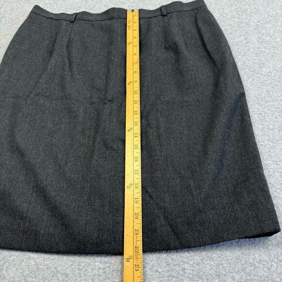 Vintage Talbots Pencil Skirt Womens 18 100% Pure New Worsted Wool Acetate Lining - Picture 6 of 7